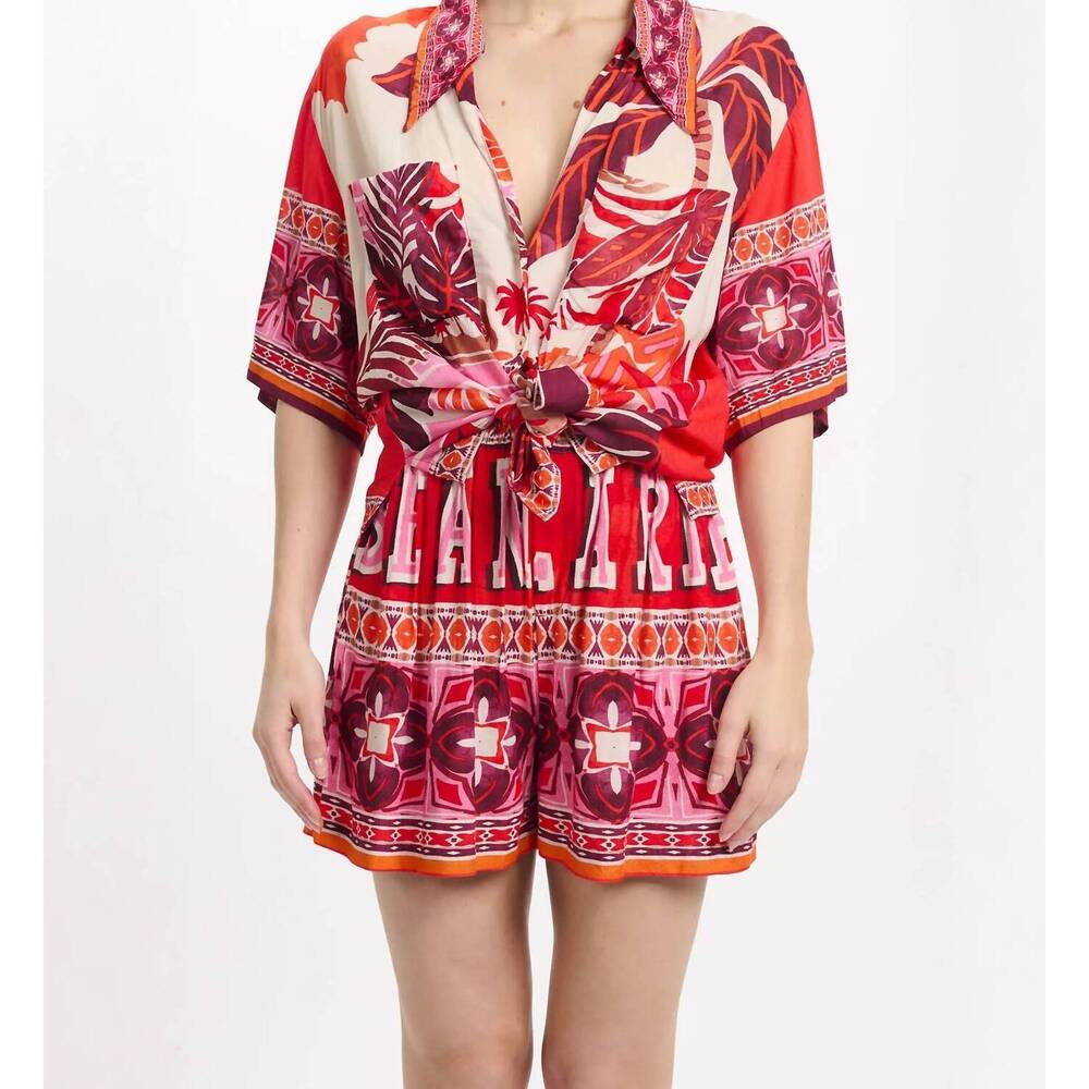 NEW MISS JUNE PARIS kassie short in rouge